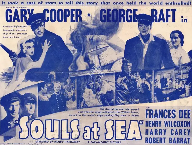 Henry Hathaway (Director), Souls at Sea, 1937, Handbill