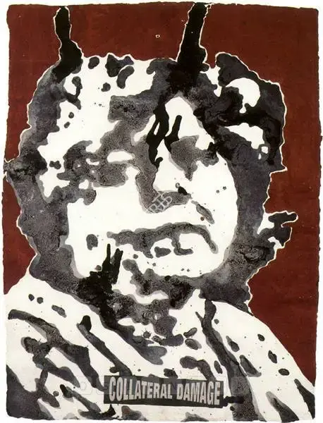 Jitish Kallat (Artist), Collateral Damage, 2003, Painting