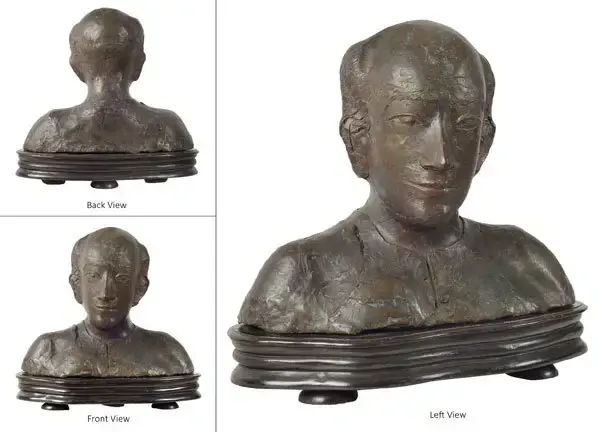 Meera Mukherjee (Artist), Untitled (Portrait of Nirmal Sengupta), Sculpture