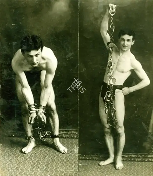 Harry Houdini (Magician), Pair of vintage photographic portraits of a young Houdini, Magic Publicity Art & Memorabilia