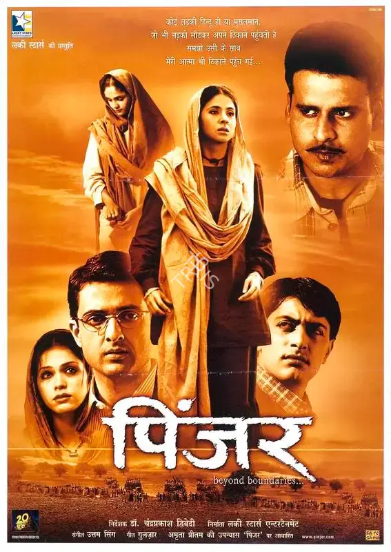 Chandraprakash Dwivedi (Director), Pinjar, 2003, Full Sheet Poster