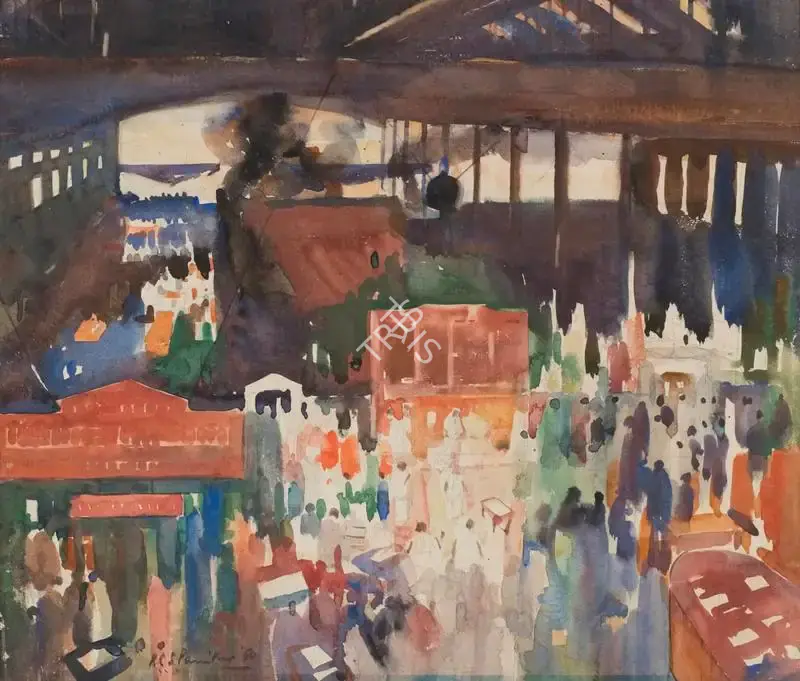Paniker, K.C.S. (Artist). Untitled, 1950 | Painting, Sa.Mum/07.06.17, 2017 · Saffronart