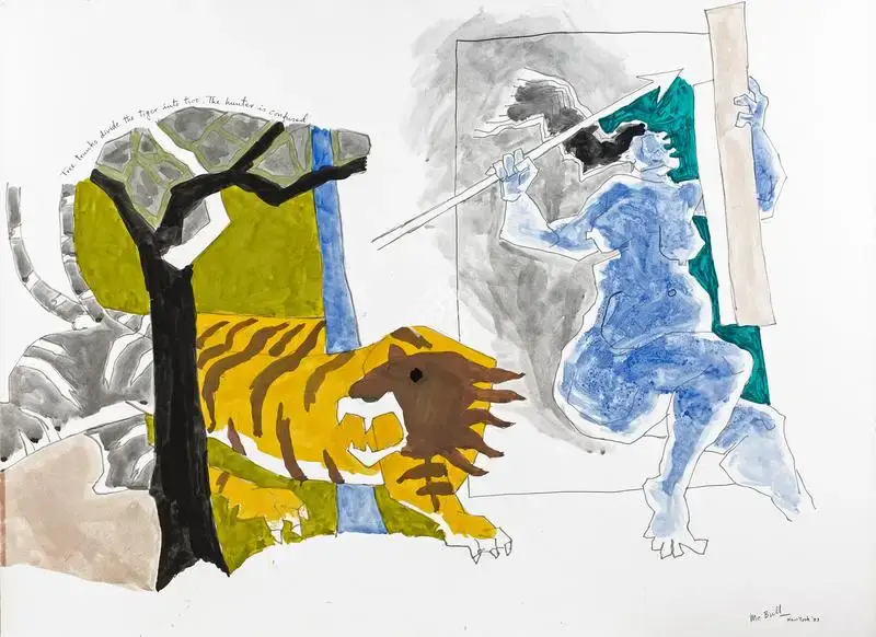 M.F. Husain (Artist), Untitled, 1983, Painting