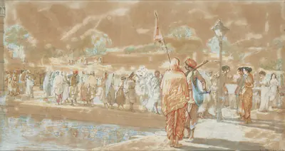 L.N. Taskar (Artist), Untitled, Painting