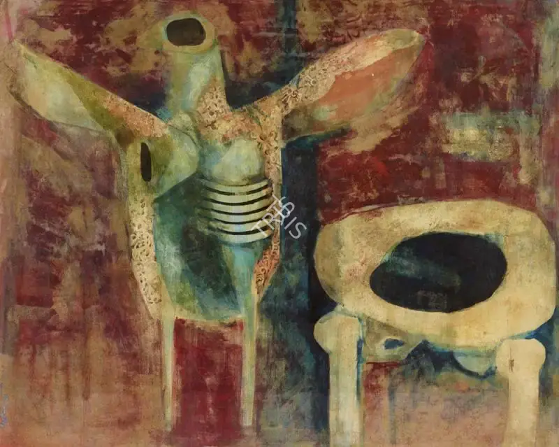 Ganesh Pyne (Artist), Untitled, 1966, Painting