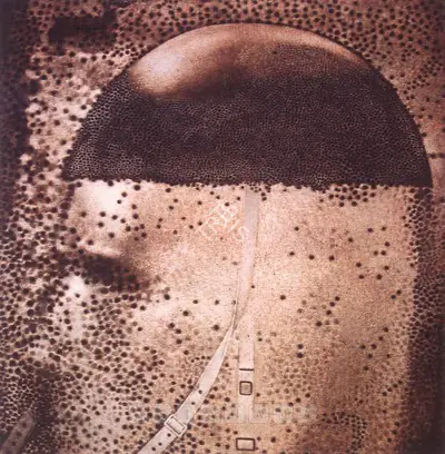Rameshwar Broota (Artist), Helmet, 2000, Painting