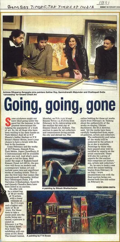 Peden Dorma Bhutia (Writer), Going, Going, Gone, 2008, Newspaper clipping