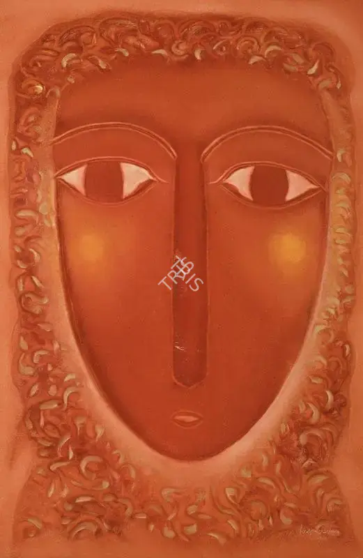 S.G. Vasudev (Artist), She, 2004, Painting