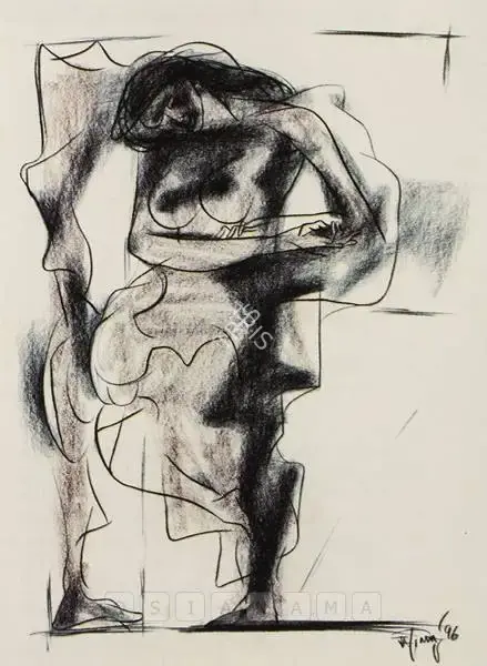 Das, Jatin (Artist). Untitled, 1996 | Drawing, 2002 · Saffronart