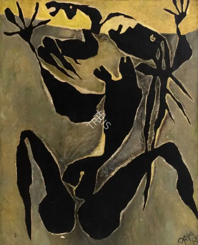 Prokash Karmakar (Artist), Untitled (Torture), 1980, Painting