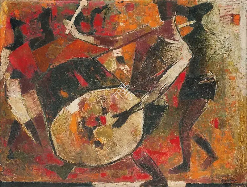 Hebbar, K.K. (Artist). Untitled, 1970 | Painting, So.Lon/07.10.14, 2014 · Sotheby's