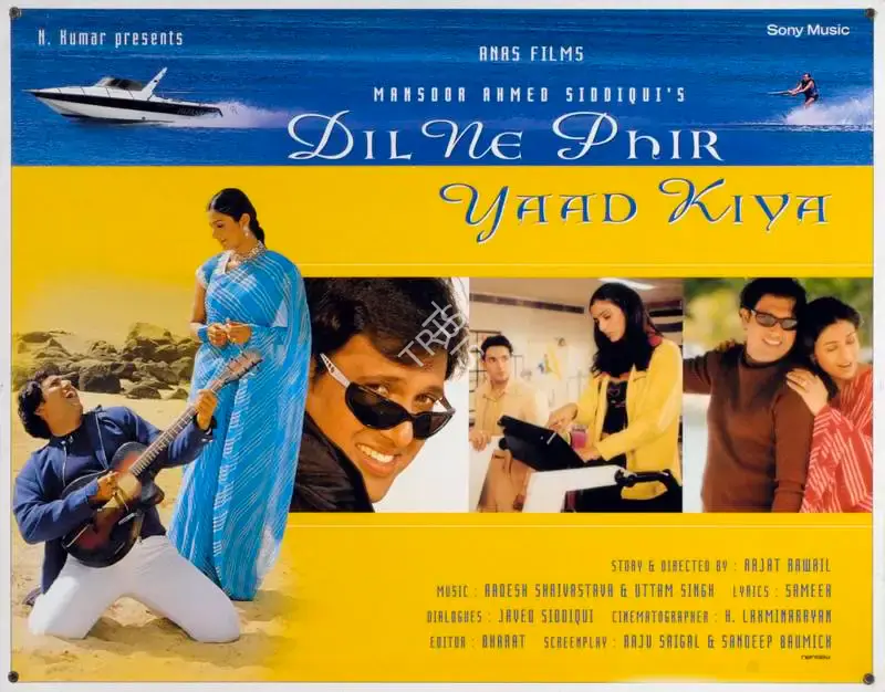 Mansoor Ahmed Siddique (Producer), Dil Ne Phir Yaad Kiya, 2001, Lobby Card