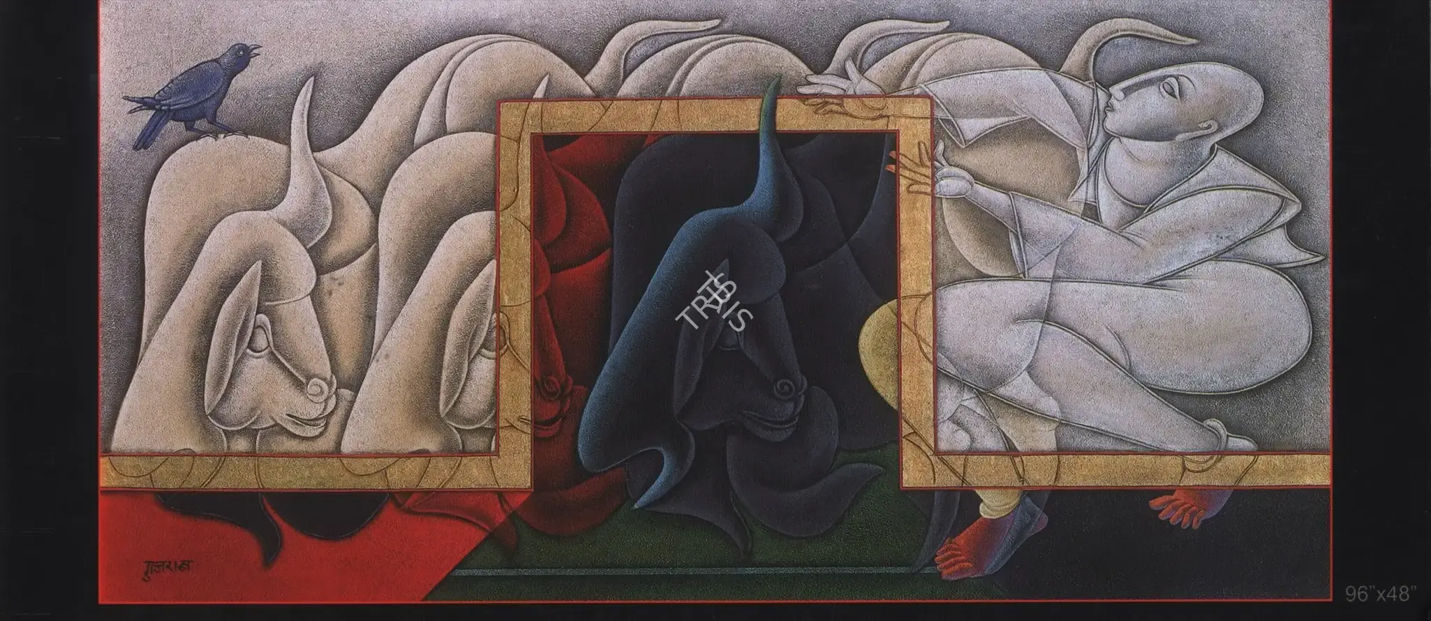 Satish Gujral (Artist), Satish Gujral 2001 - 2005, 2005, Solo Exhibition Invitation