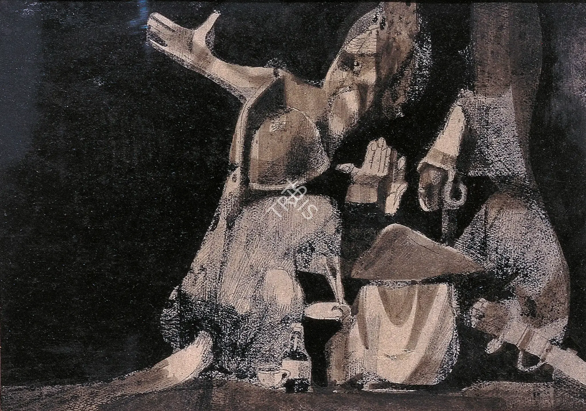 Ganesh Pyne (Artist), Untitled, 1965, Painting