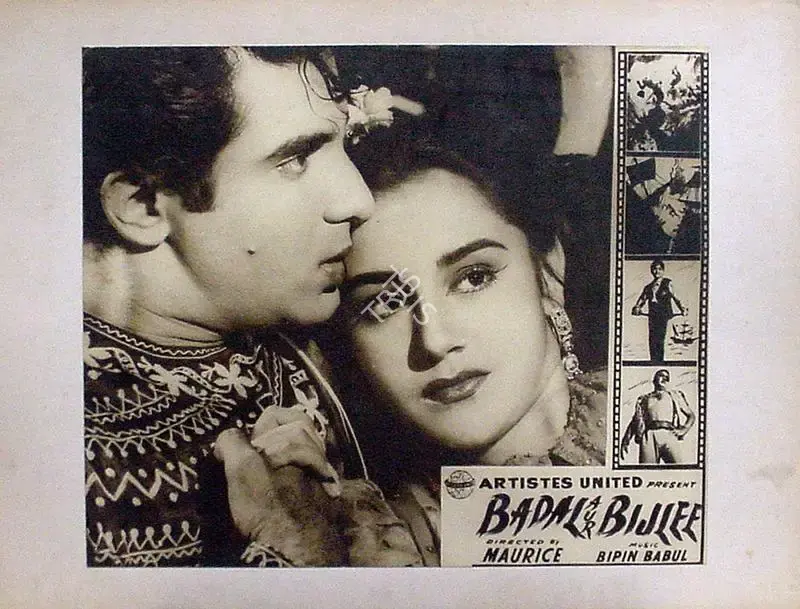 Four Aces (Producer), Badal Aur Bijlee, 1956, Lobby Card