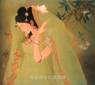 M.A.R. Chughtai (Artist), Radhika (Or Gloomy Radha), Painting