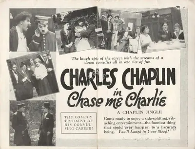 Charlie Chaplin (Director), Chase Me Charlie, 1918, Handbill