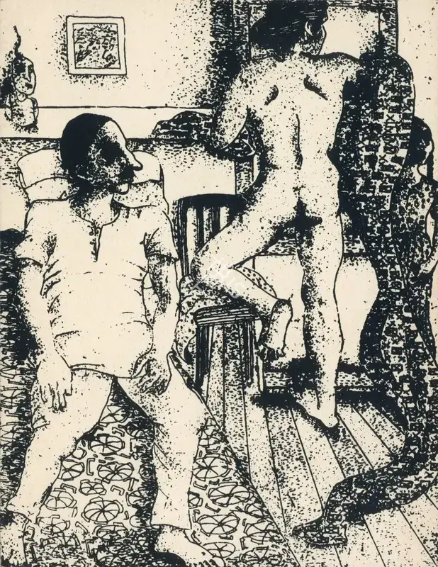 Lalitha Lajmi (Artist), An Exhibition of Etchings and Graphic Prints by Lalitha Lajmi, 1988, Solo Exhibition Invitation