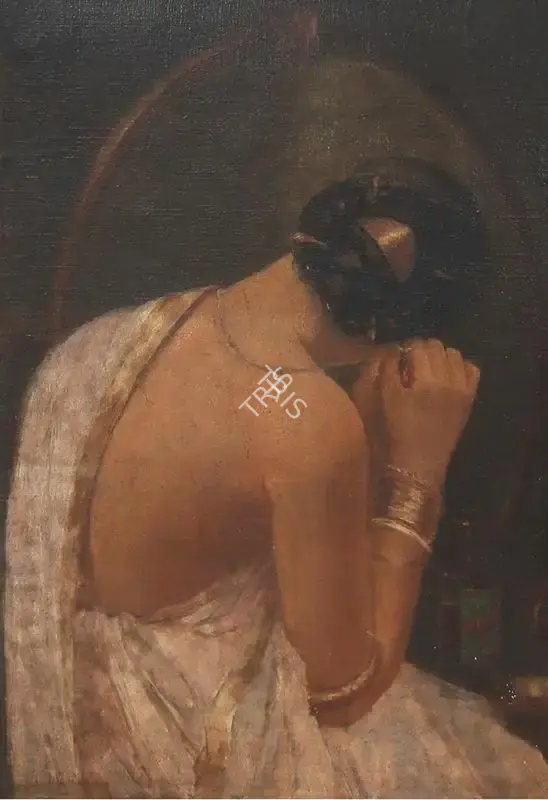 Hemendranath Mazumdar (Artist), Kaner Dul (Earring), 1930, Painting