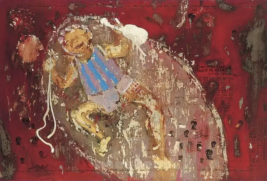 Jitish Kallat (Artist), Child To My Picture, 1995, Painting