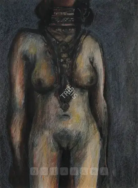 K. Laxma Goud (Artist), Woman, 1974, Painting
