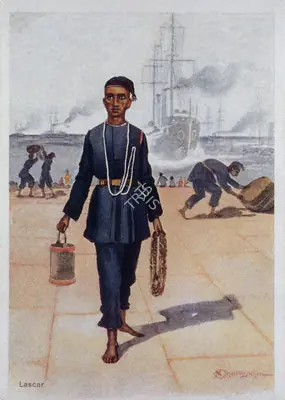M.V. Dhurandhar (Artist), Lascar, 1905, Painting