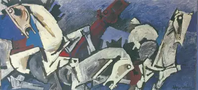 M.F. Husain (Artist), Maqbool Fida Husain, Solo Exhibition Invitation