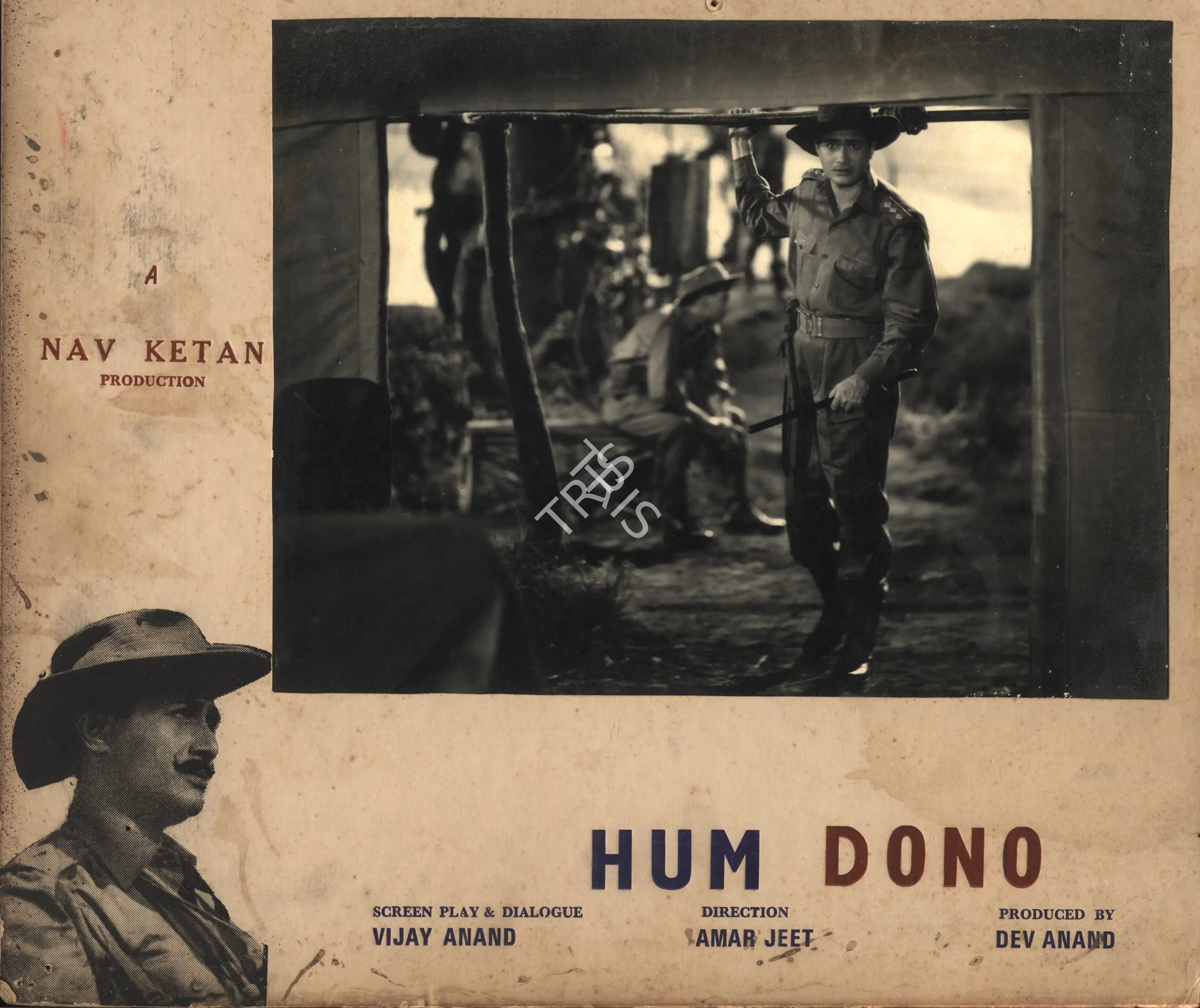 V. Ratra (Cinematographer), Hum Dono, 1961, Photographic Still Mounted on Lobby Card