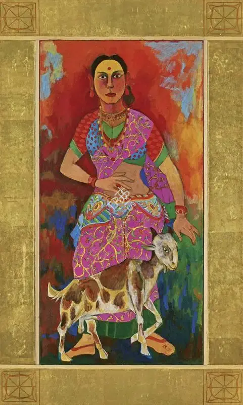 Goud, K. Laxma (Artist). Untitled, 2022 | Painting, AG.Onl/21.06.23, 2023 · Asta Guru