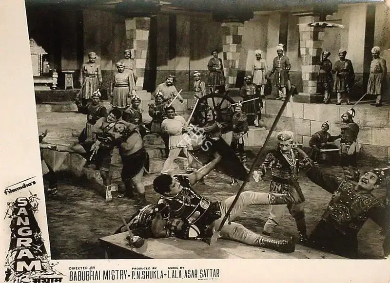 P.N. Shukla (Producer), Sangram, 1965, Lobby Card