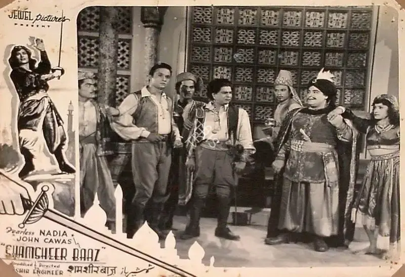 Noshir Engineer (Producer), Shamsheer Baaz, 1953, Lobby Card