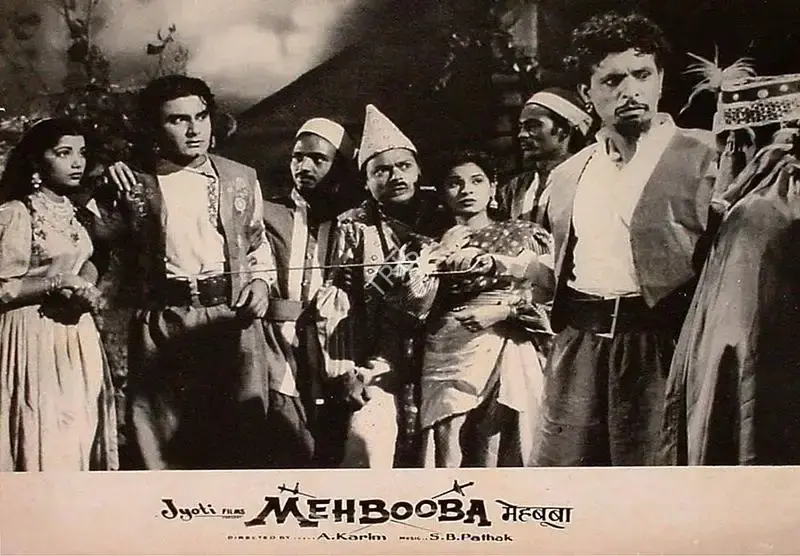 K. Amarnath (Producer), Mehbooba, 1954, Lobby Card