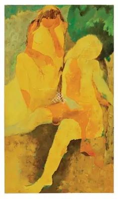 Krishen Khanna (Artist), Untitled (Malati and Martha), 1966, Painting