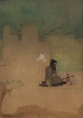 Tagore, Abanindranath (Artist). Rest, 1910 | Painting, 2010 · Osian's