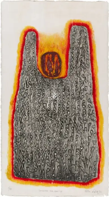 Satish Panchal (Artist), Gravure sur bois - III, 1972, Graphic Art