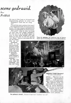 Erich Pommer (Producer), Metropolis, 1927, Film Programme