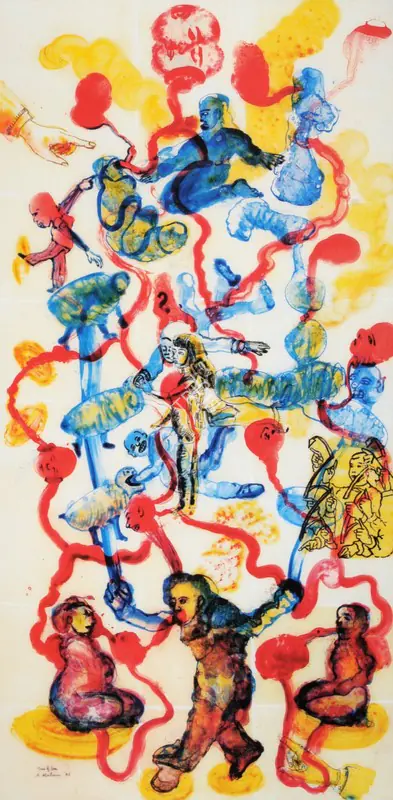 Nalini Malani (Artist), Tree Of Love, 2006, Painting