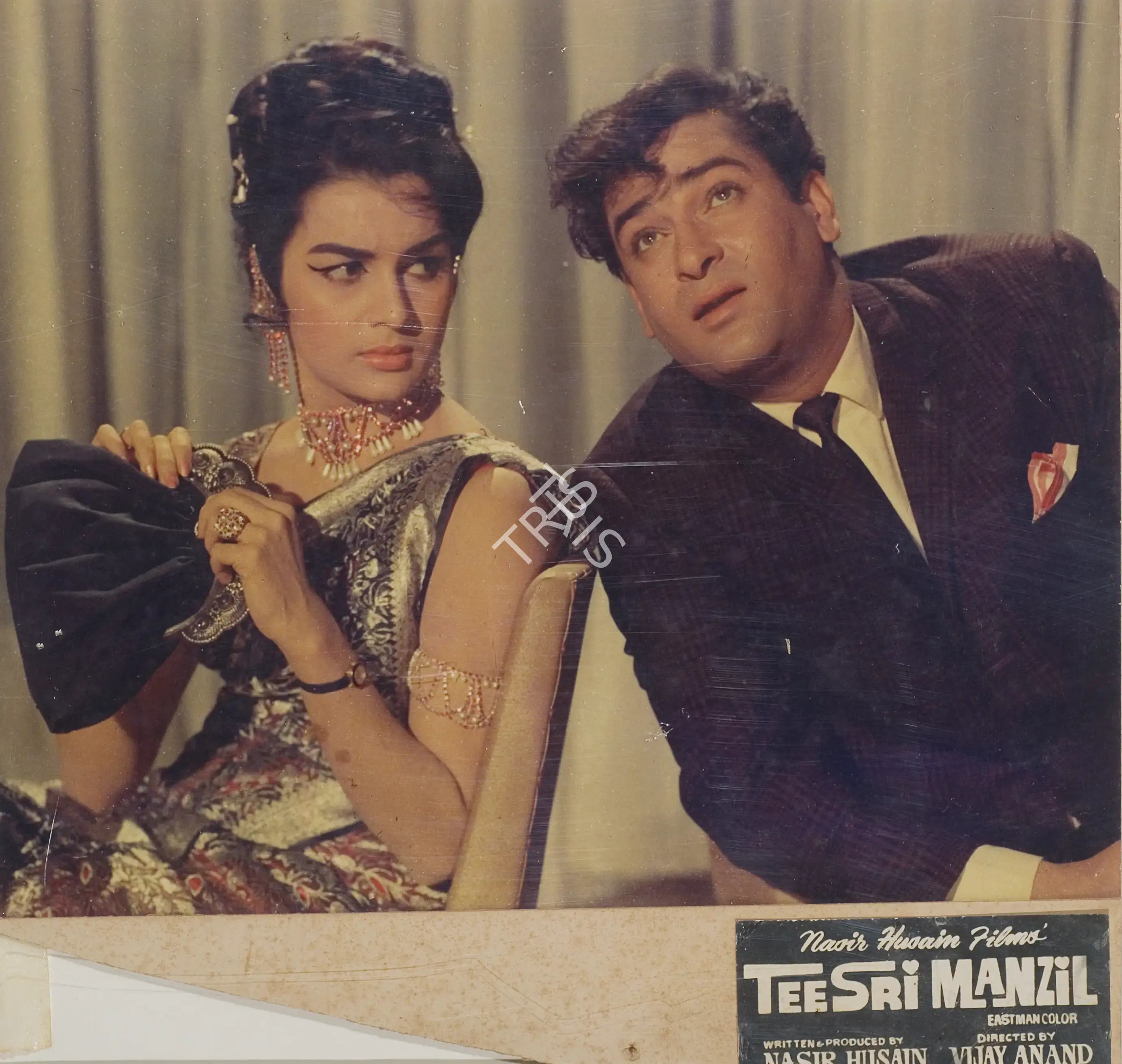 Nasir Husain (Producer), Teesri Manzil, 1966, Photographic Still Mounted on Lobby Card