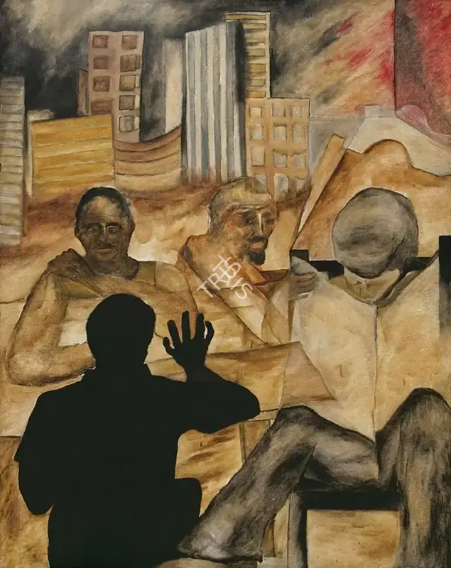 Navjot (Artist). Untitled, 1984 | Painting, AG.Onl/23.07.15, 2015 · Asta Guru