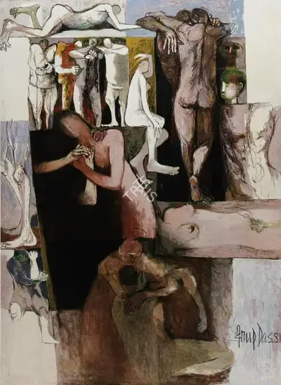 Arup Das (Artist), Untitled, 1981, Painting