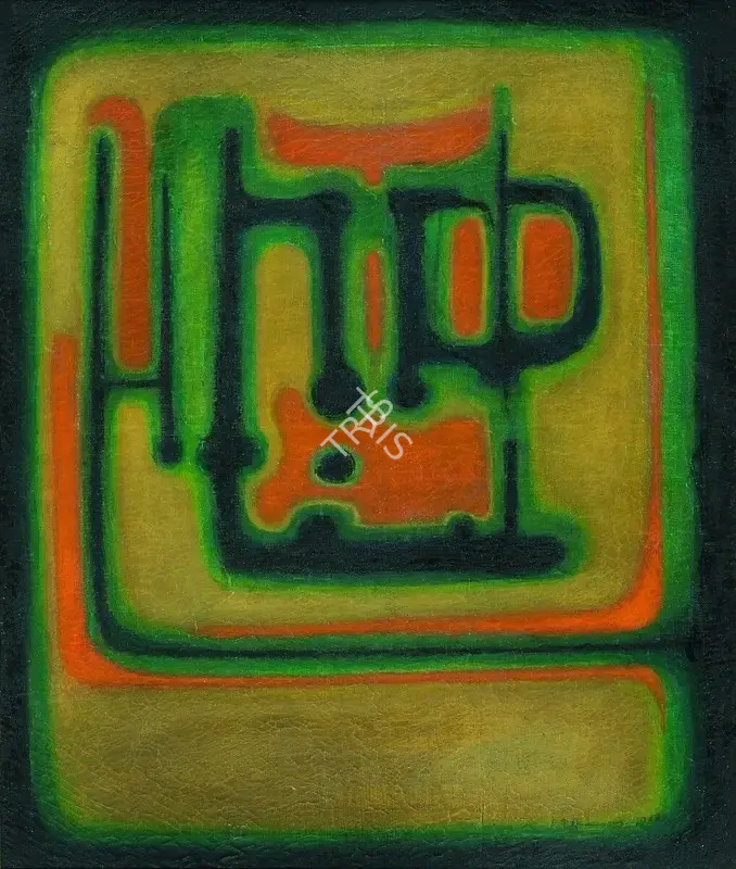 P.T. Reddy (Artist), The Union, 1968, Painting