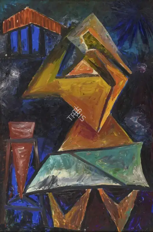 Bakre, S.K. (Artist). Untitled, 1958 | Painting, Sa.Mum/01.04.26, 2026 · Saffronart