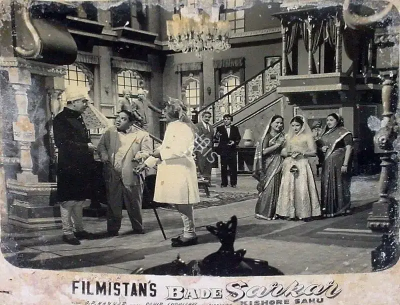 Kishore Sahu (Director), Bade Sarkar, 1957, Lobby Card