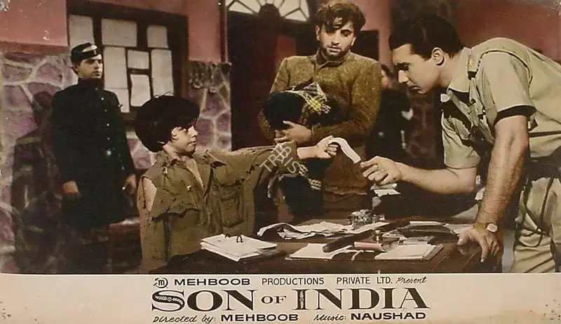 Mehboob (Producer), Son Of India, 1962, Lobby Card