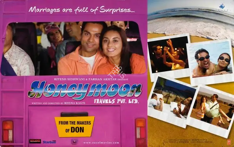 Farhan Akhtar (Producer), Honeymoon Travels Pvt Ltd, 2007, Lobby Card