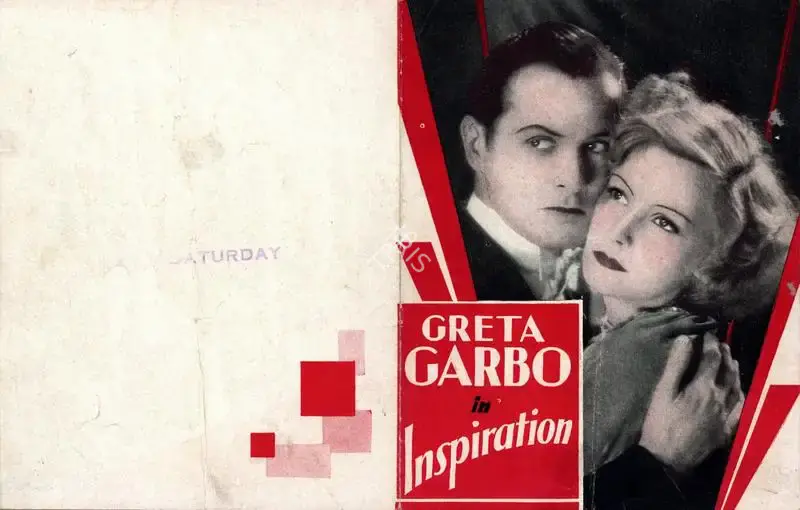 Clarence Brown (Director), Inspiration, 1931, Handbill