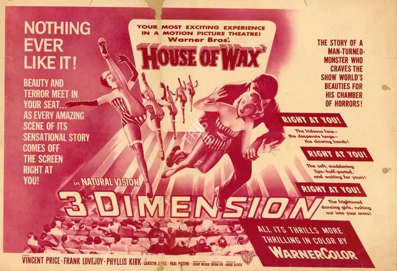 André De Toth (Director), House Of Wax, 1953, Handbill