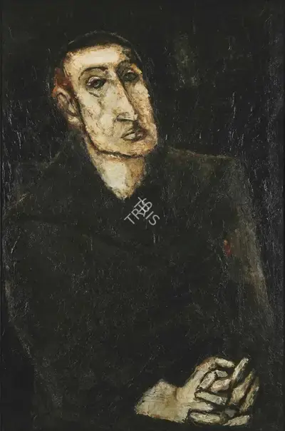 Tyeb Mehta (Artist), Untitled (Head), 1961, Painting
