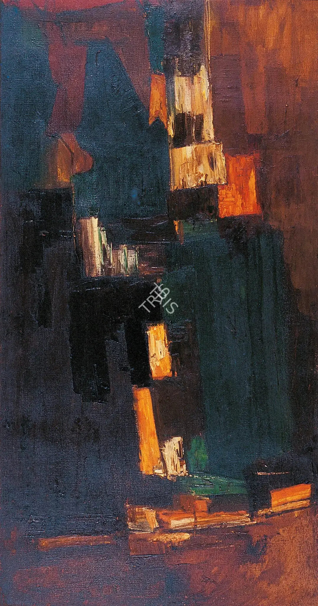 Gade, H.A. (Artist). Cityscape, 1959 | Painting, Os.Del/15.10.04, 1959
