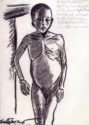 Chittaprosad (Artist), Untitled, 1942, Drawing